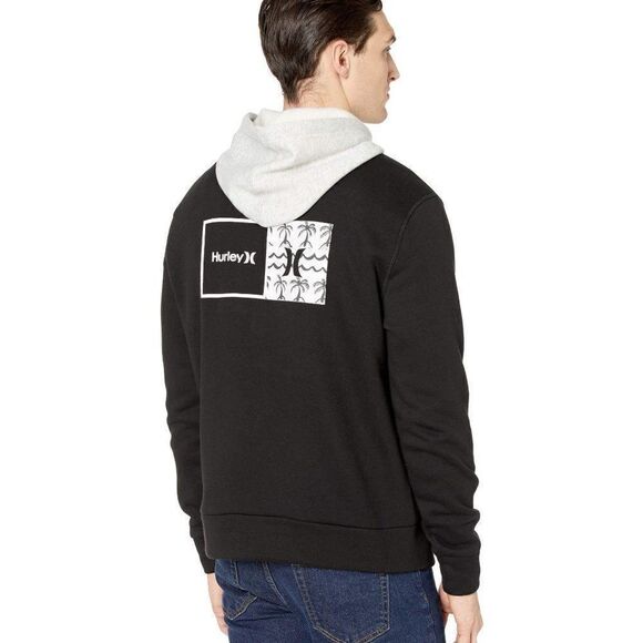 Hurley Natural HD CVC  Black Hoodie Med Colorblock - Picture 1 of 2